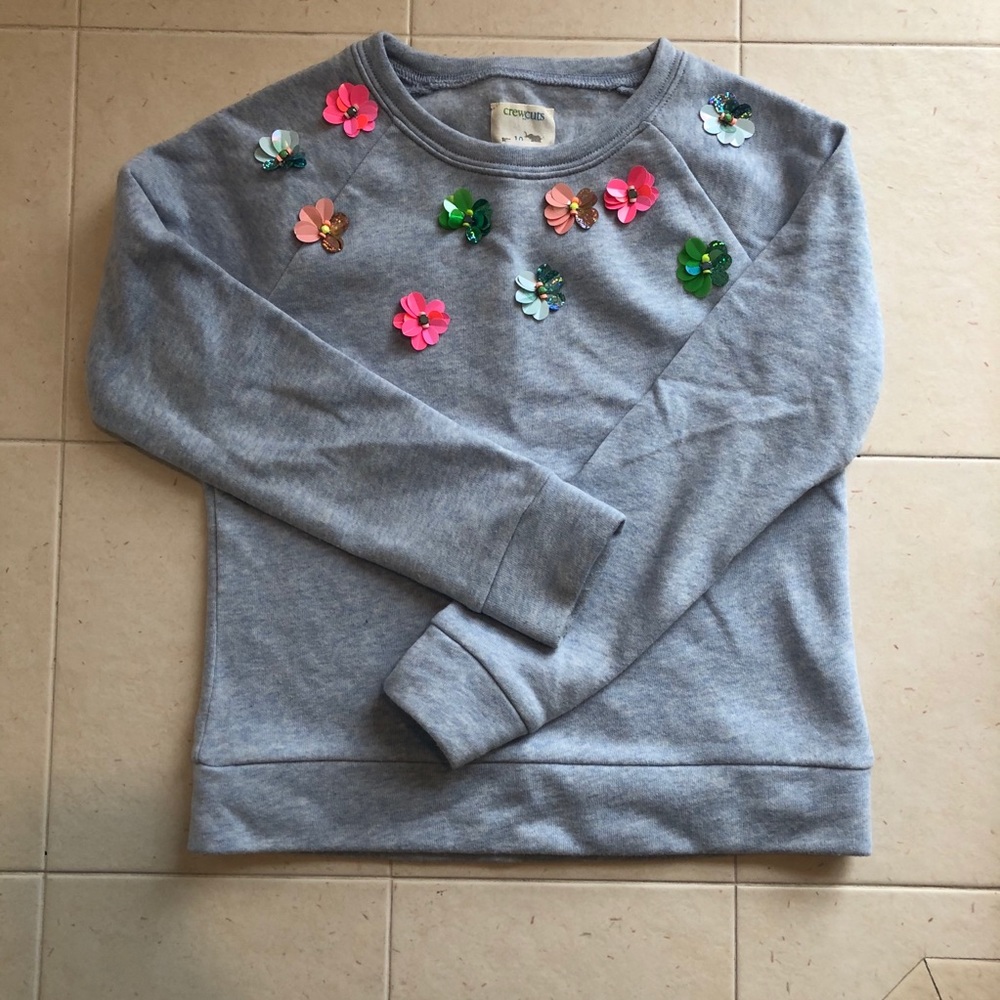 Girls’ blue crewcuts sweatshirt